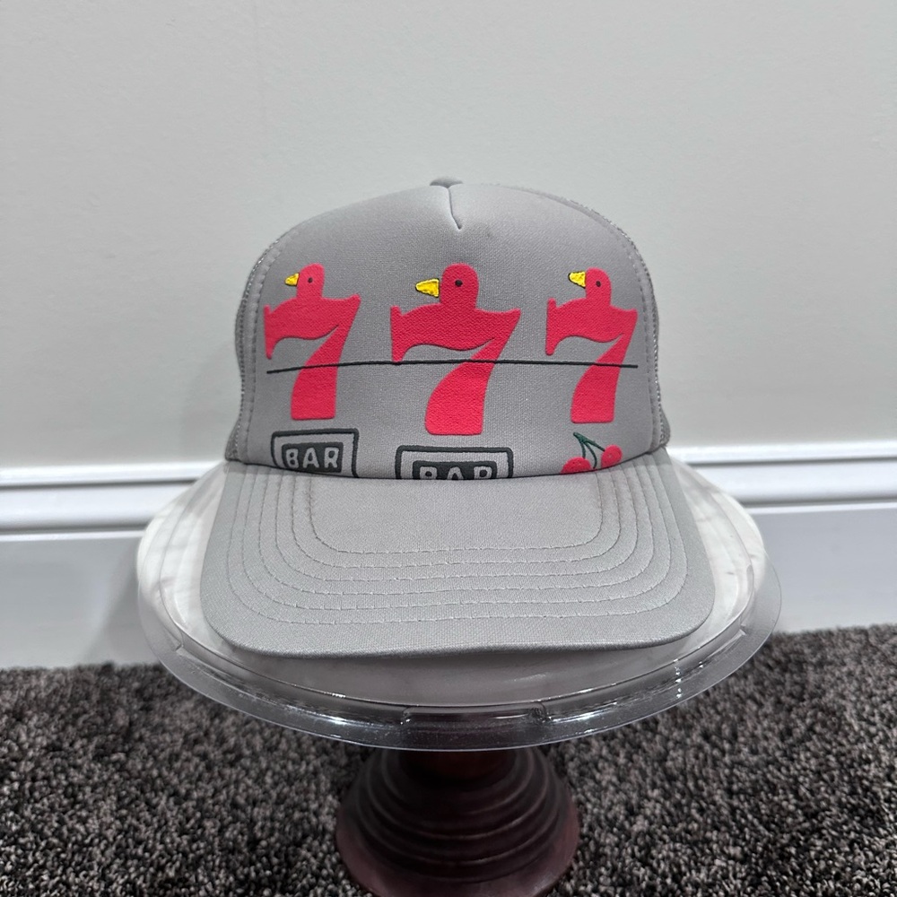 Kapital OG Lucky Battery Bird 777 Lottery Grey Trucker Hat
